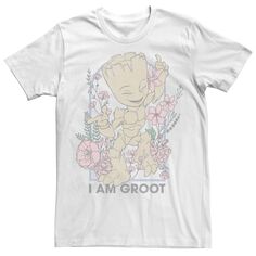 Мужская футболка с цветочным принтом Marvel I Am Groot Licensed Character