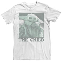 Мужская однотонная футболка Star Wars The Child Licensed Character