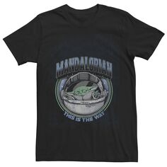 Мужская футболка с плакатом Star Wars The Mandalorian Vint Magic Licensed Character