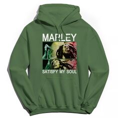 Мужская толстовка с капюшоном Bob Marley Satisfy My Soul Licensed Character