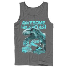 Мужская майка Jurassic World Two T-Rex Awesome Forever Licensed Character