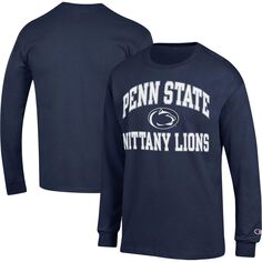 Мужская темно-синяя футболка с длинными рукавами Champion Penn State Nittany Lions High Motor