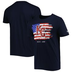 Мужская футболка из джерси New Era Navy Kansas City Royals 4 июля