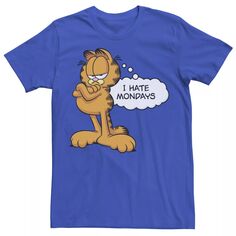 Мужская футболка с надписью Garfield I Hate Mondays Licensed Character