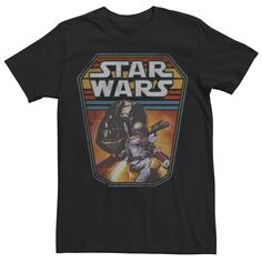 Мужская винтажная футболка с надписью «Звездные войны» в стиле поп-музыки Licensed Character