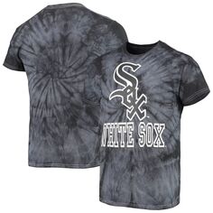 Мужская футболка Stitches Black Chicago White Sox Spider Tie Dye