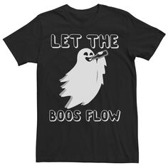 Мужская футболка с надписью Let The Boos Flow Licensed Character