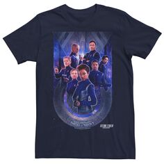 Мужская футболка с графическим плакатом Star Trek Discovery Starfleet Licensed Character