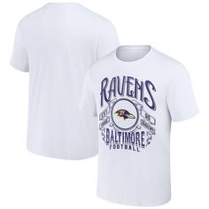 Мужская винтажная футбольная футболка NFL x Darius Rucker от Fanatics White Baltimore Ravens