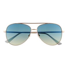 Мужские солнцезащитные очки-авиаторы Sonoma Goods For Life 59 мм с градиентными линзами