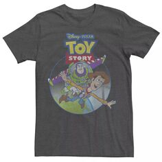 Мужская футболка с плакатом Disney/Pixar «История игрушек Вуди Базз Флай» Disney / Pixar