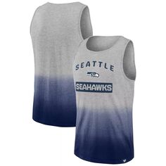 Мужская майка Fanatics Branded Heathered Grey/College Navy Seattle Seahawks Our Year