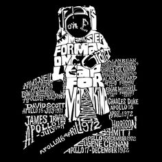 Астронавт - мужская толстовка с круглым вырезом Word Art LA Pop Art