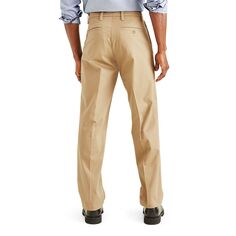 Мужские брюки Dockers Workday Classic-Fit Smart 360 FLEX цвета хаки