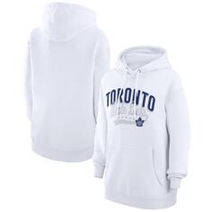 Пуловер с капюшоном G-III 4Her by Carl Banks Toronto Maple Leafs, белый