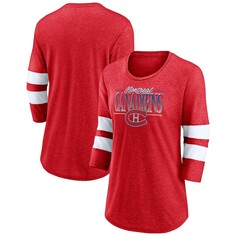 Футболка с длинным рукавом Fanatics Branded Montreal Canadiens, красный