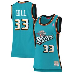 Джерси Mitchell &amp; Ness Detroit Pistons, бирюзовый