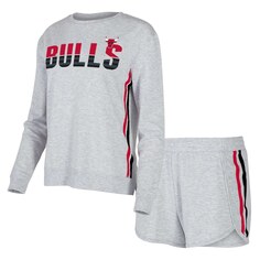 Пижамный комплект Concepts Sport Chicago Bulls, серый