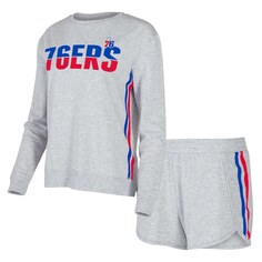 Пижамный комплект Concepts Sport Philadelphia 76Ers, серый