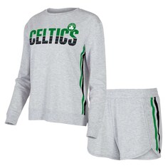 Пижамный комплект Concepts Sport Boston Celtics, серый