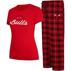 Пижамный комплект College Concepts Chicago Bulls, красный