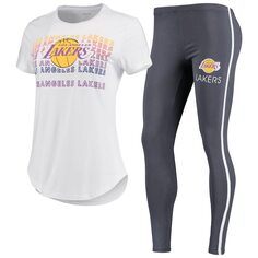 Пижамный комплект Concepts Sport Los Angeles Lakers, белый