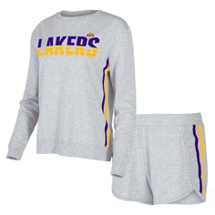 Пижамный комплект Concepts Sport Los Angeles Lakers, серый