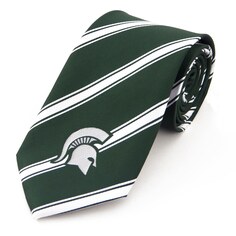 Галстук Eagles Wings Michigan State Spartans, зеленый