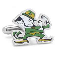 Галстук Cufflinks Notre Dame Fighting Irish, зеленый