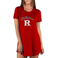 Ночная рубашка Concepts Sport Rutgers Scarlet Knights, красный
