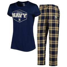 Пижамный комплект Concepts Sport Navy Midshipmen, нави