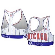 Спортивный бюстгальтер Ethika Chicago Cubs, белый