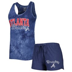 Пижамный комплект Concepts Sport Atlanta Braves, нави