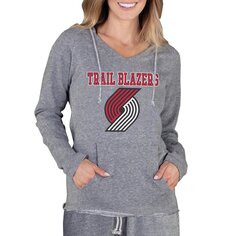 Футболка с длинным рукавом Concepts Sport Portland Trail Blazers, серый