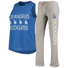 Пижамный комплект Concepts Sport Los Angeles Dodgers, серый