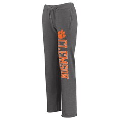 Спортивные брюки Fanatics Branded Clemson Tigers, угольный