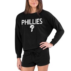 Пижамный комплект Concepts Sport Philadelphia Phillies, черный