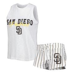 Пижамный комплект Concepts Sport San Diego Padres, белый