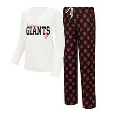 Пижамный комплект Concepts Sport San Francisco Giants, белый