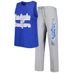 Пижамный комплект Concepts Sport Los Angeles Dodgers, серый