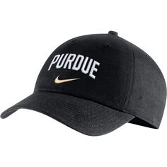 Бейсболка Nike Purdue Boilermakers, черный