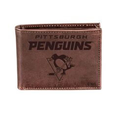 Кошелек Evergreen Enterprises Pittsburgh Penguins, коричневый