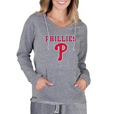 Толстовка Concepts Sport Philadelphia Phillies, серый
