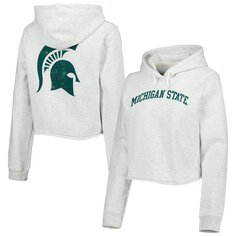 Пуловер с капюшоном League Collegiate Wear Michigan State Spartans, пепельный