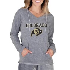 Пуловер с капюшоном Concepts Sport Colorado Buffaloes, серый