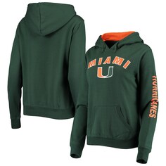 Пуловер с капюшоном Colosseum Miami Hurricanes, зеленый