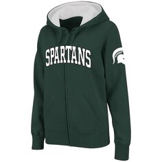 Толстовка на молнии Colosseum Michigan State Spartans, зеленый