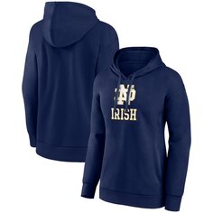 Пуловер с капюшоном Fanatics Branded Notre Dame Fighting Irish, нави