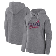 Пуловер с капюшоном Profile Atlanta Braves, серый