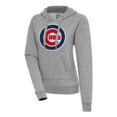 Пуловер с капюшоном Antigua Chicago Cubs, серый